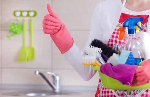 Dusting and vacuuming in a Dulwich living room as part of routine cleaning