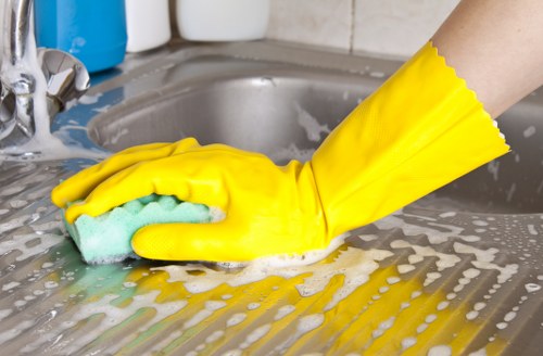 Local carpet cleaning team working in a Dulwich workplace
