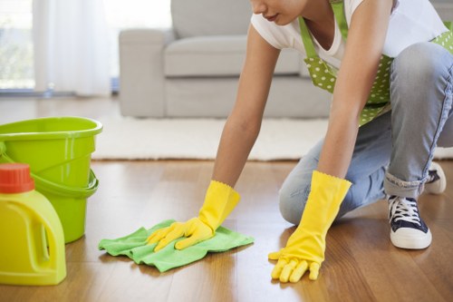 Risk assessment and PPE used during professional cleaning